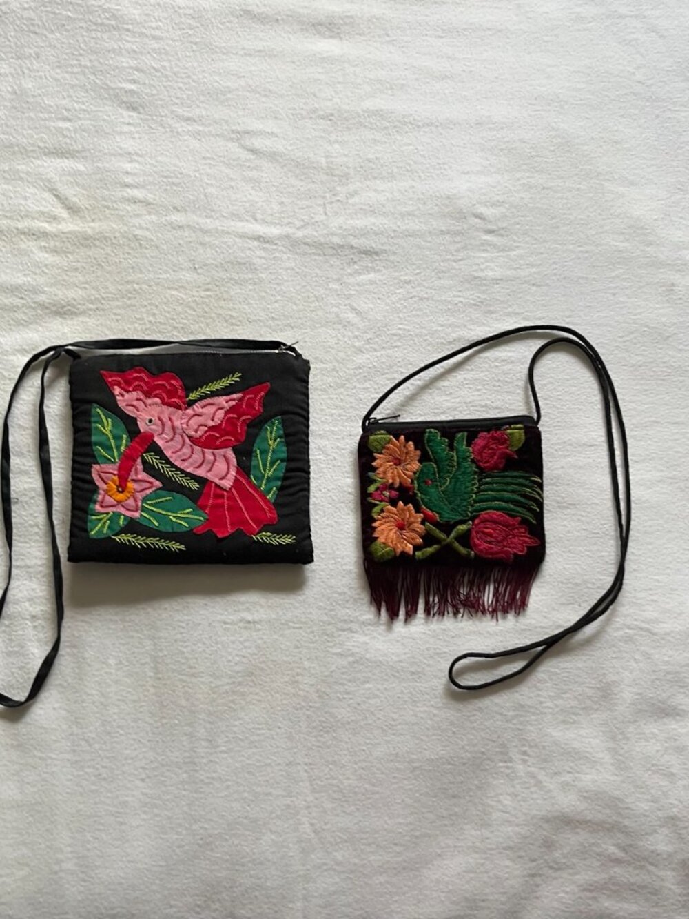 🎉Final Reduction 🎉Mother/Daughter Cloth Applique/Embriodered Purses
